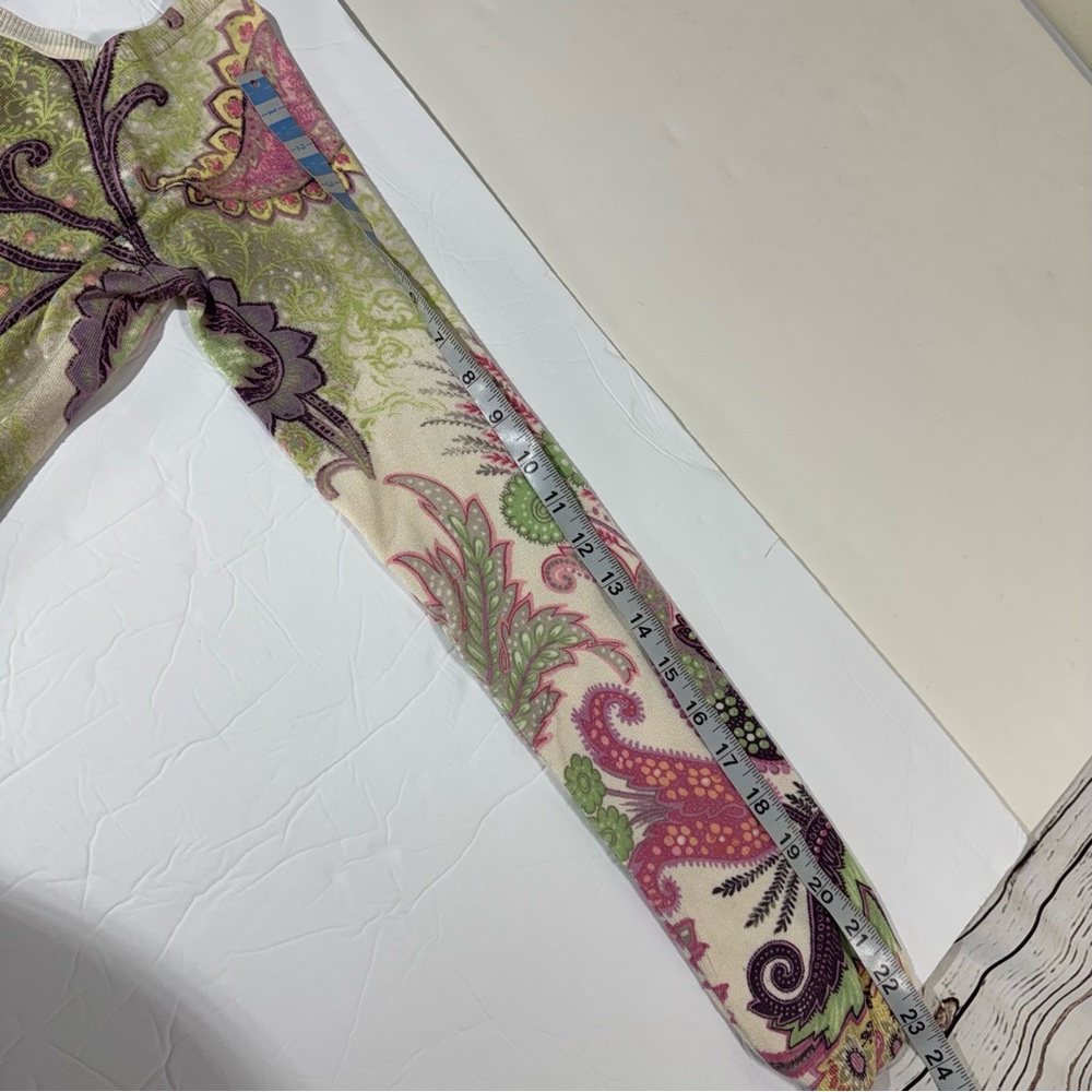 Etro Milano Scoop Neck Paisley Long-Sleeve Lightweight Sweater IT44 (US-Medium) - Picture 6 of 8
